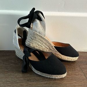 Patricia Green Espadrilles Wedge Lace Up Shoe
